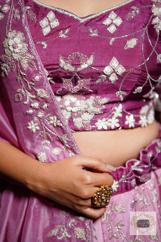 Rang Jamuni Handembroidered Lehenga Set – kreationbykj