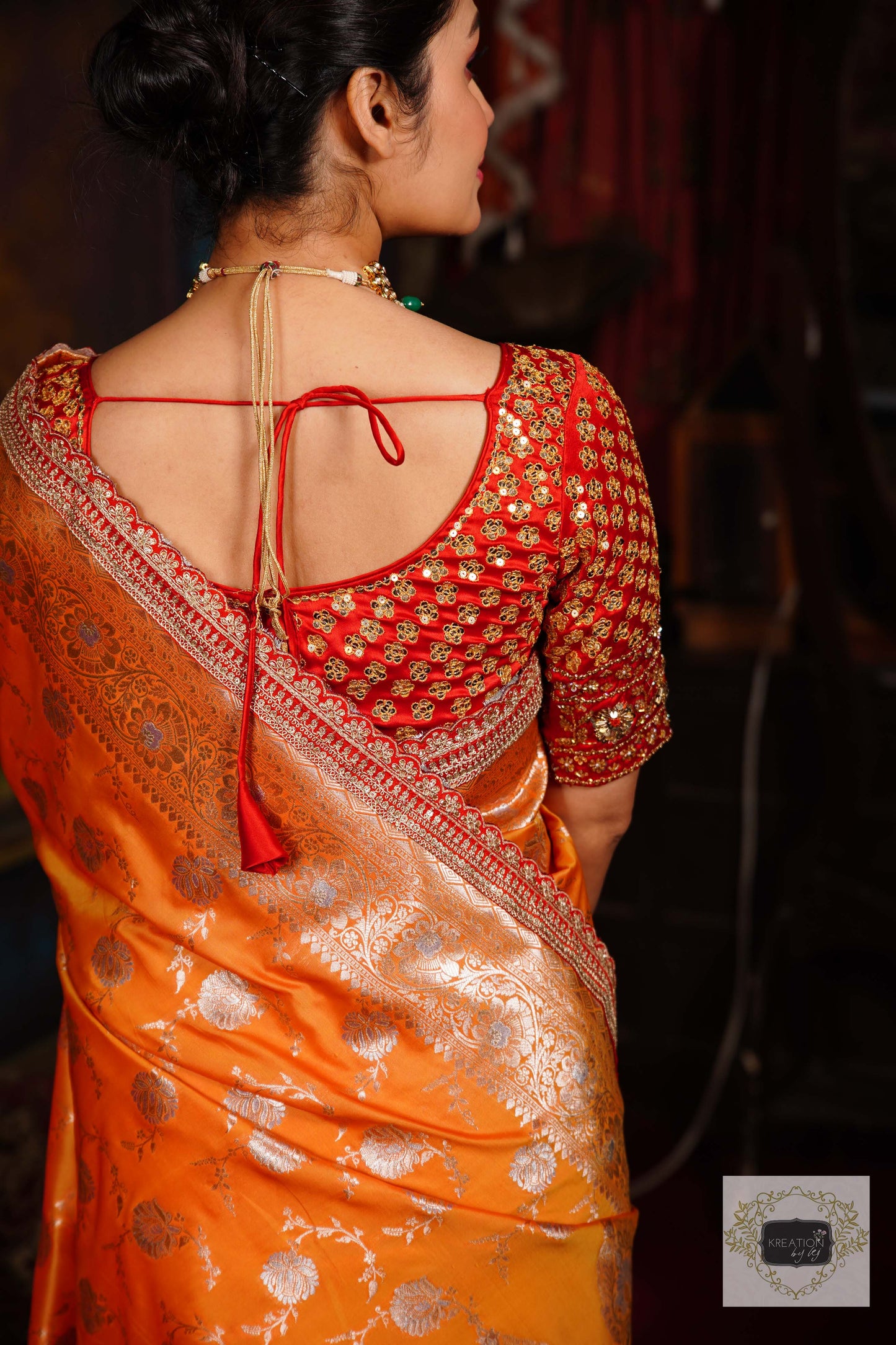 Red Bridal Blouse