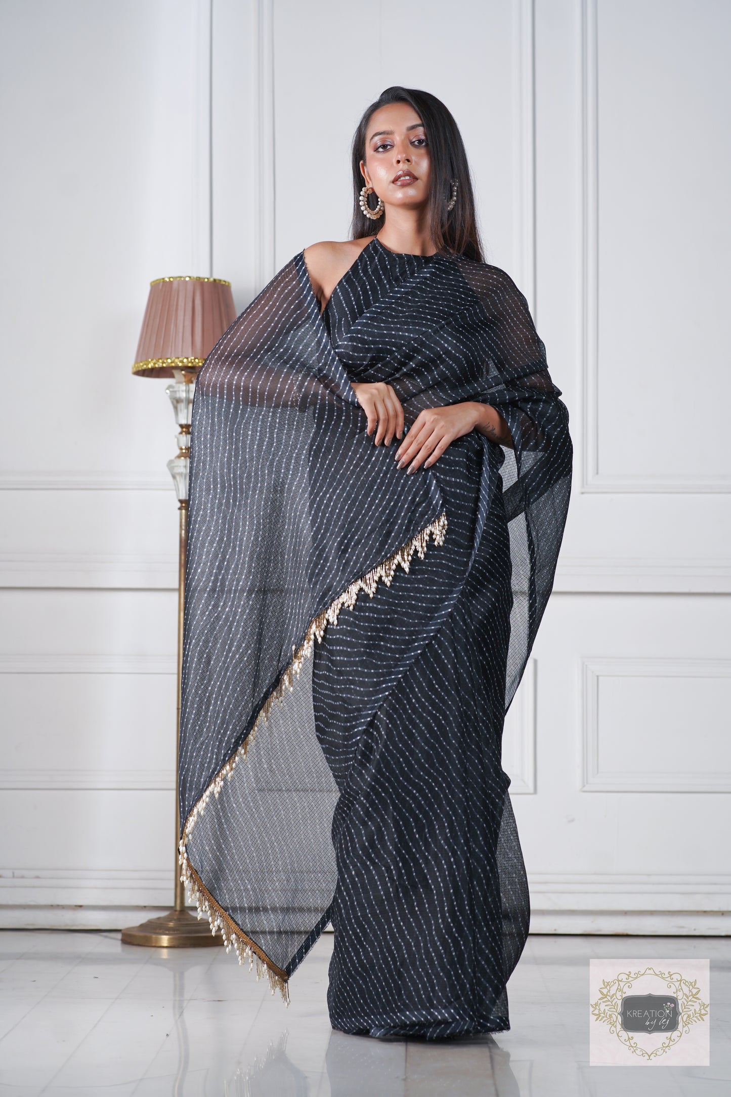 Black Kota Silk Saree