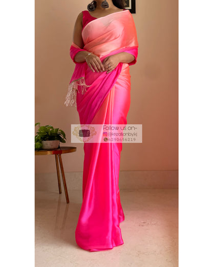 Pink Paradise Ombré Saree