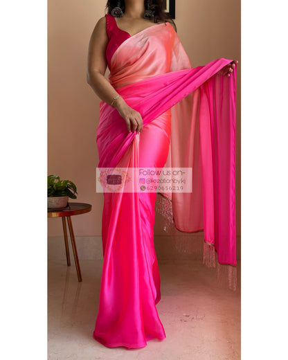 Pink Paradise Ombré Saree