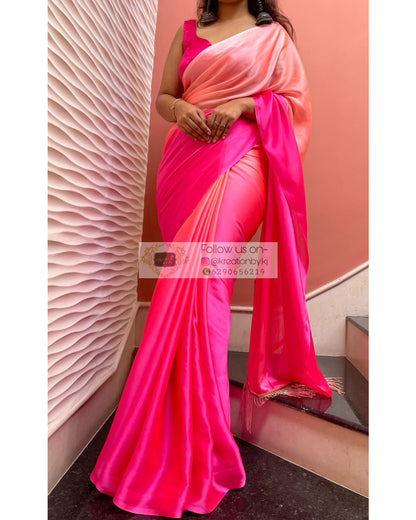 Pink Paradise Ombré Saree