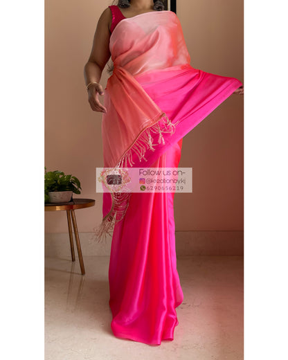 Pink Paradise Ombré Saree