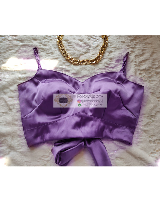 Dull Lavender Strappy Blouse