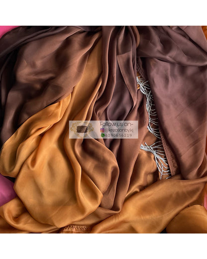 Masala Chai Ombré Georgette Saree