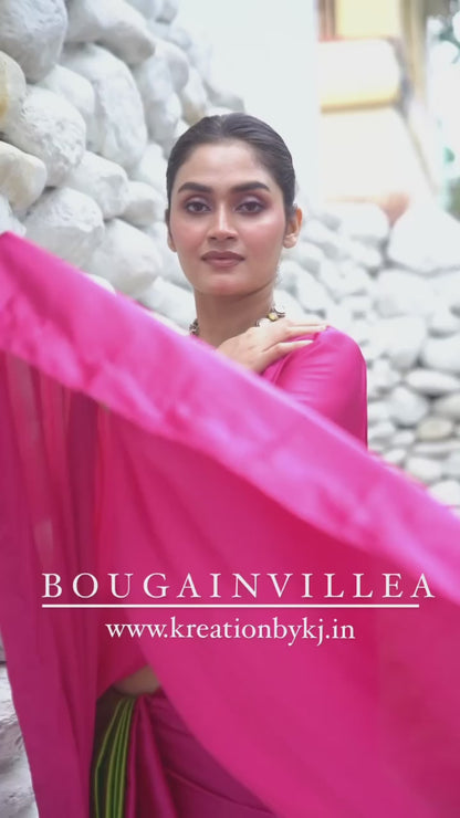 Bougainvillea Satin Silk Saree