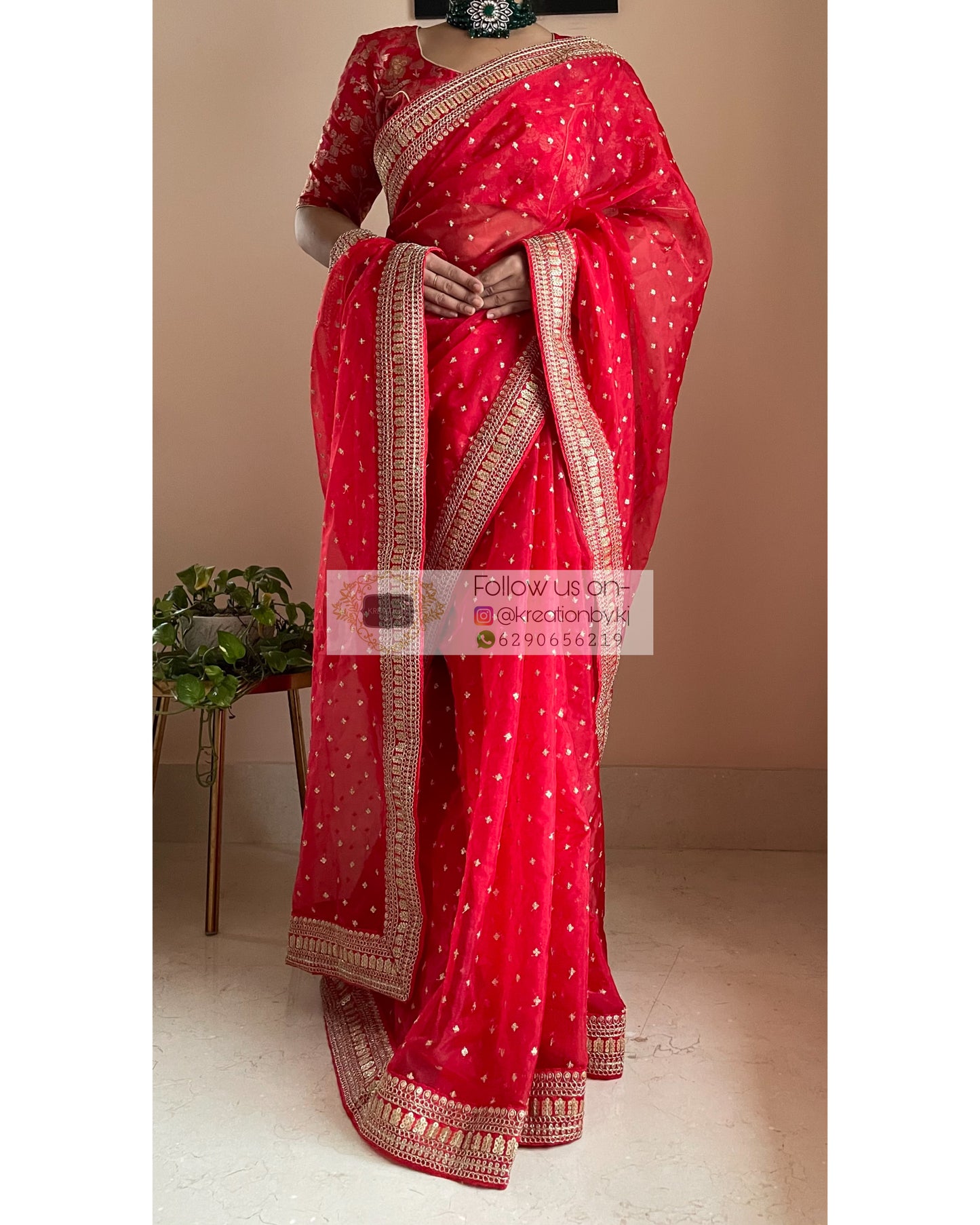 Ragini Organza Saree - kreationbykj