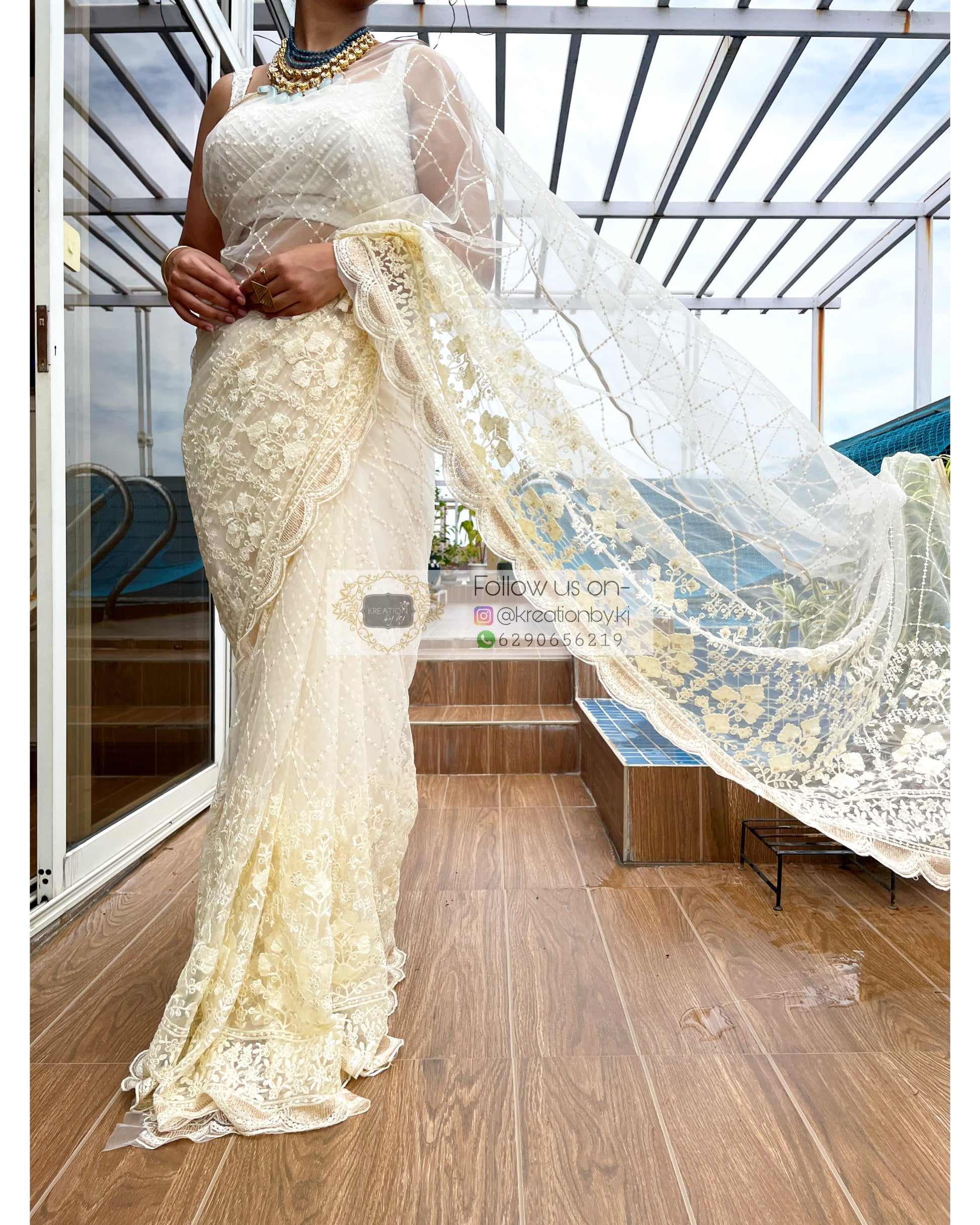 Suhani Net Saree - kreationbykj