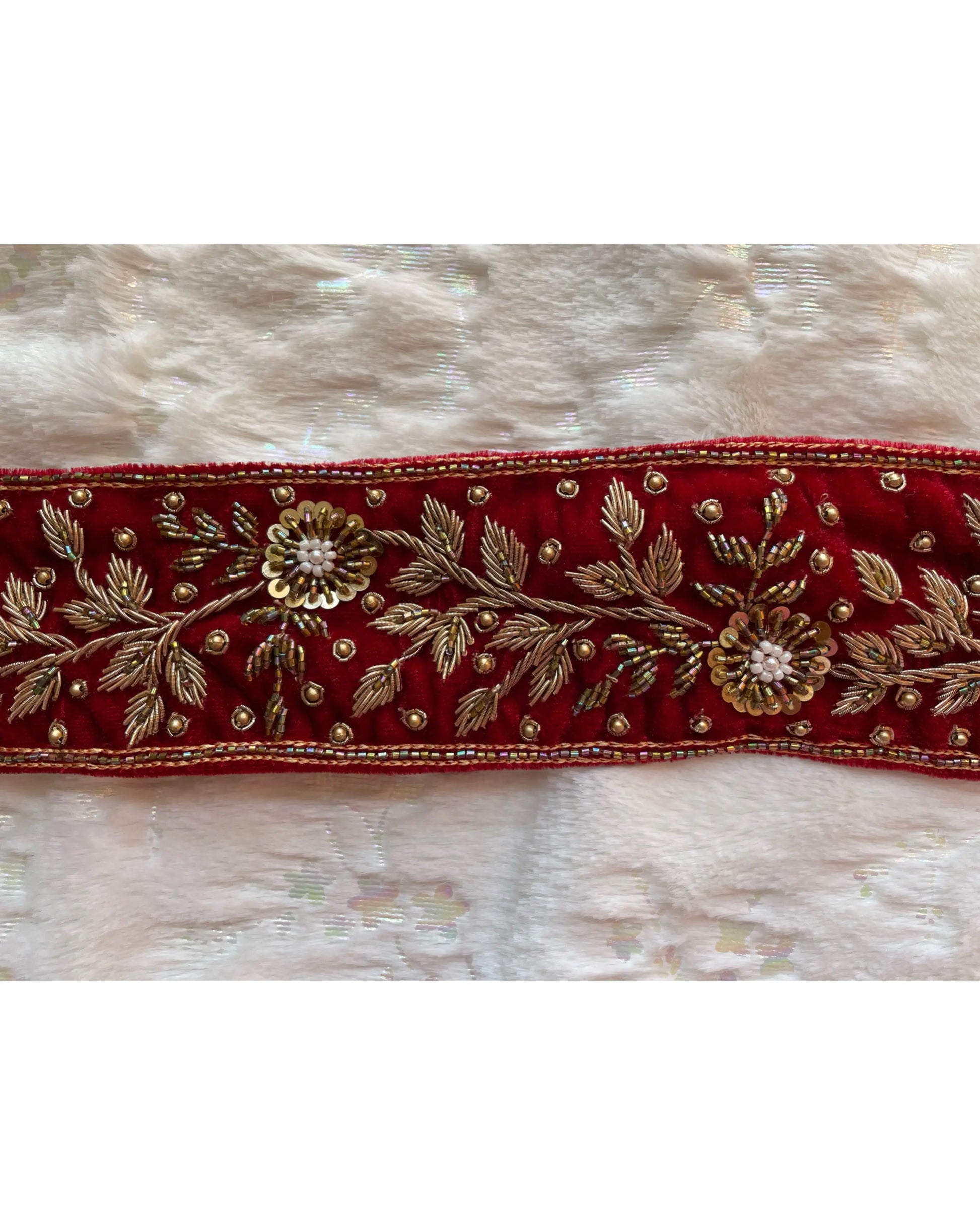 Floral Zardozi Waist Belt - Main Image