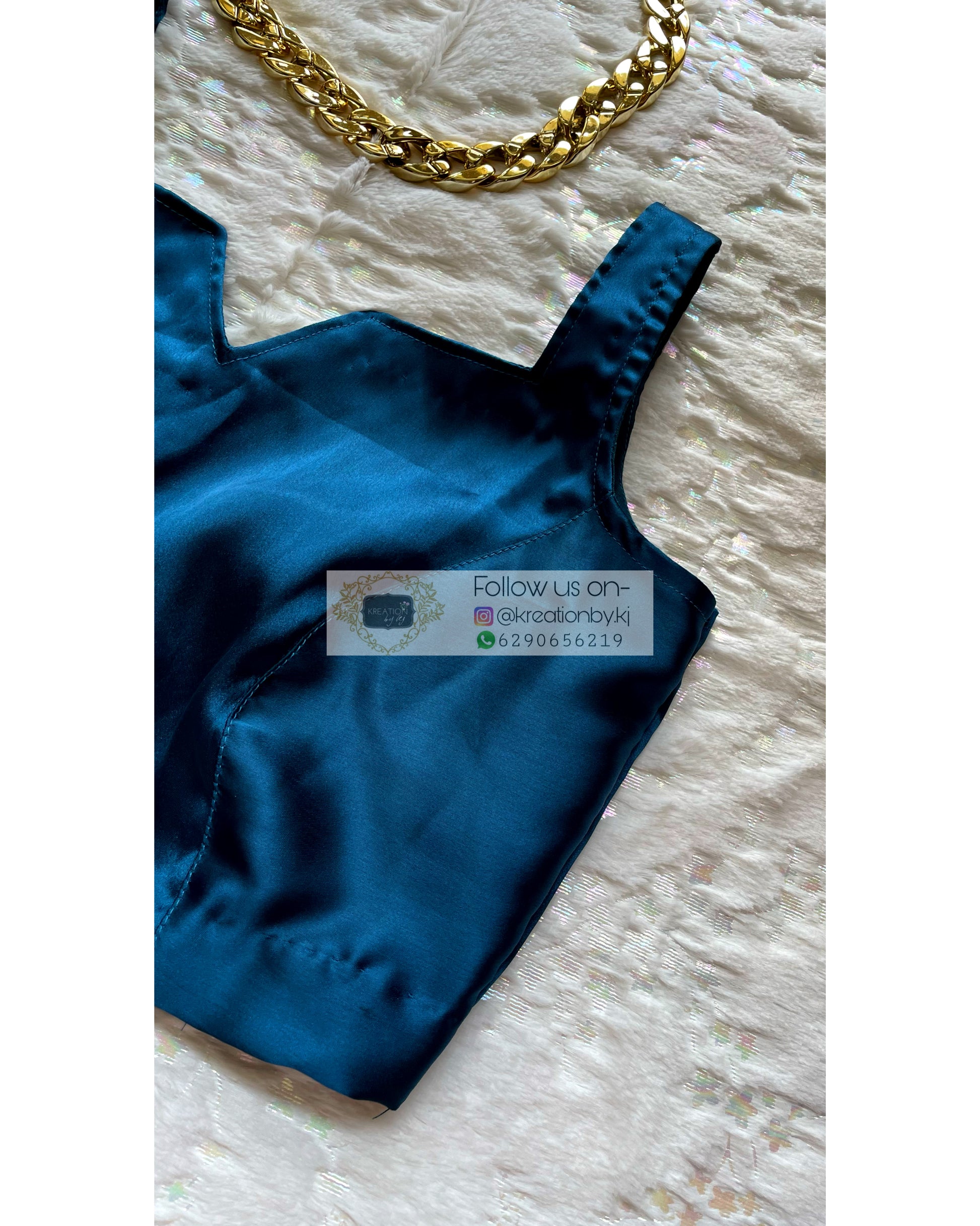 Celeste Cobalt Blue Blouse - kreationbykj