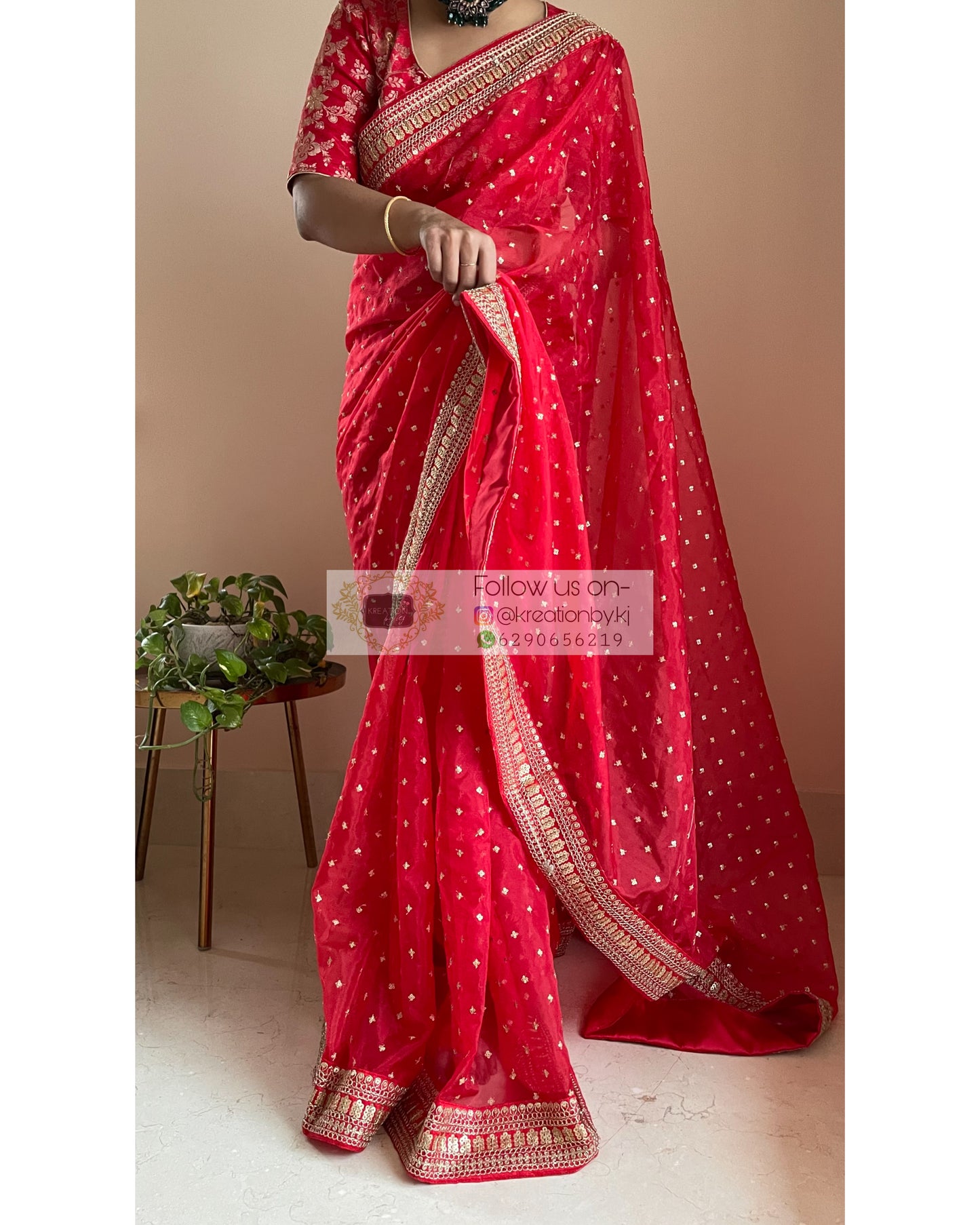 Ragini Organza Saree - kreationbykj