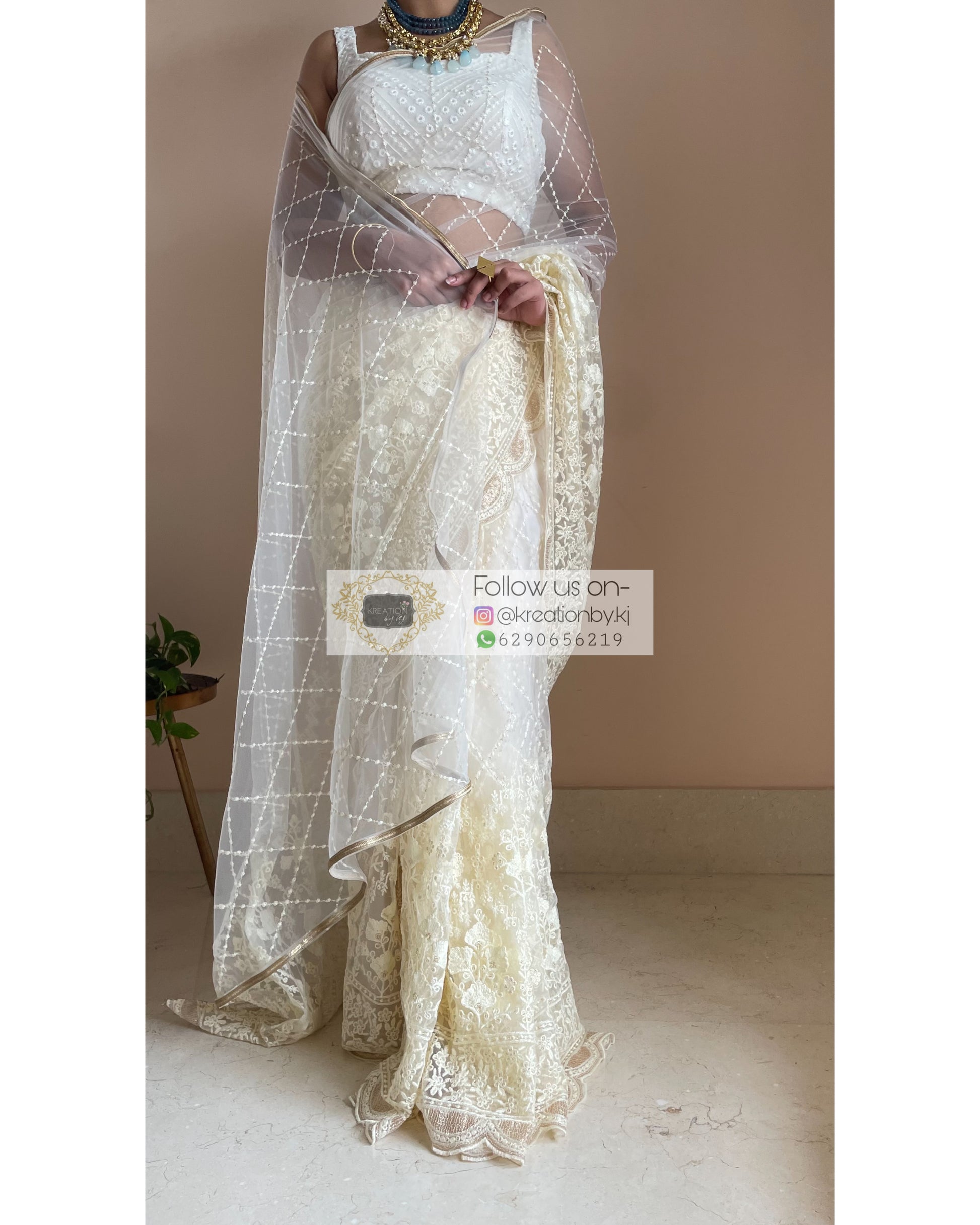 Suhani Net Saree - kreationbykj