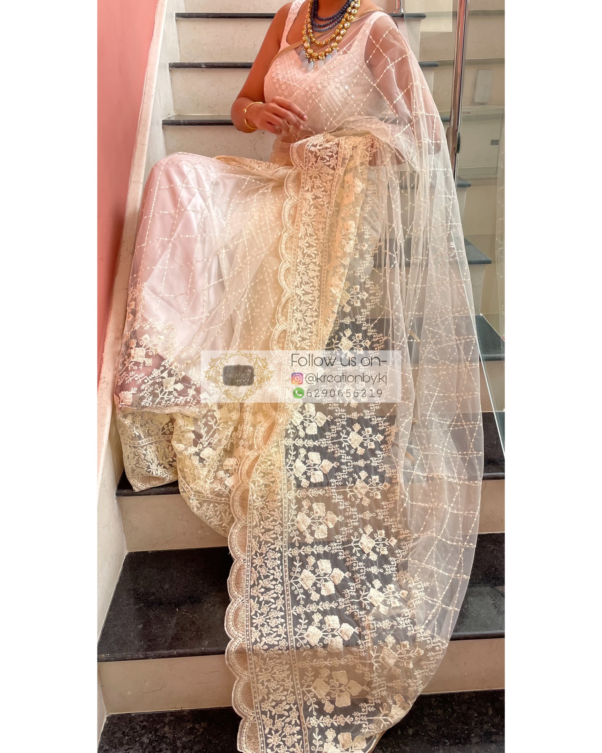 Suhani Net Saree - kreationbykj