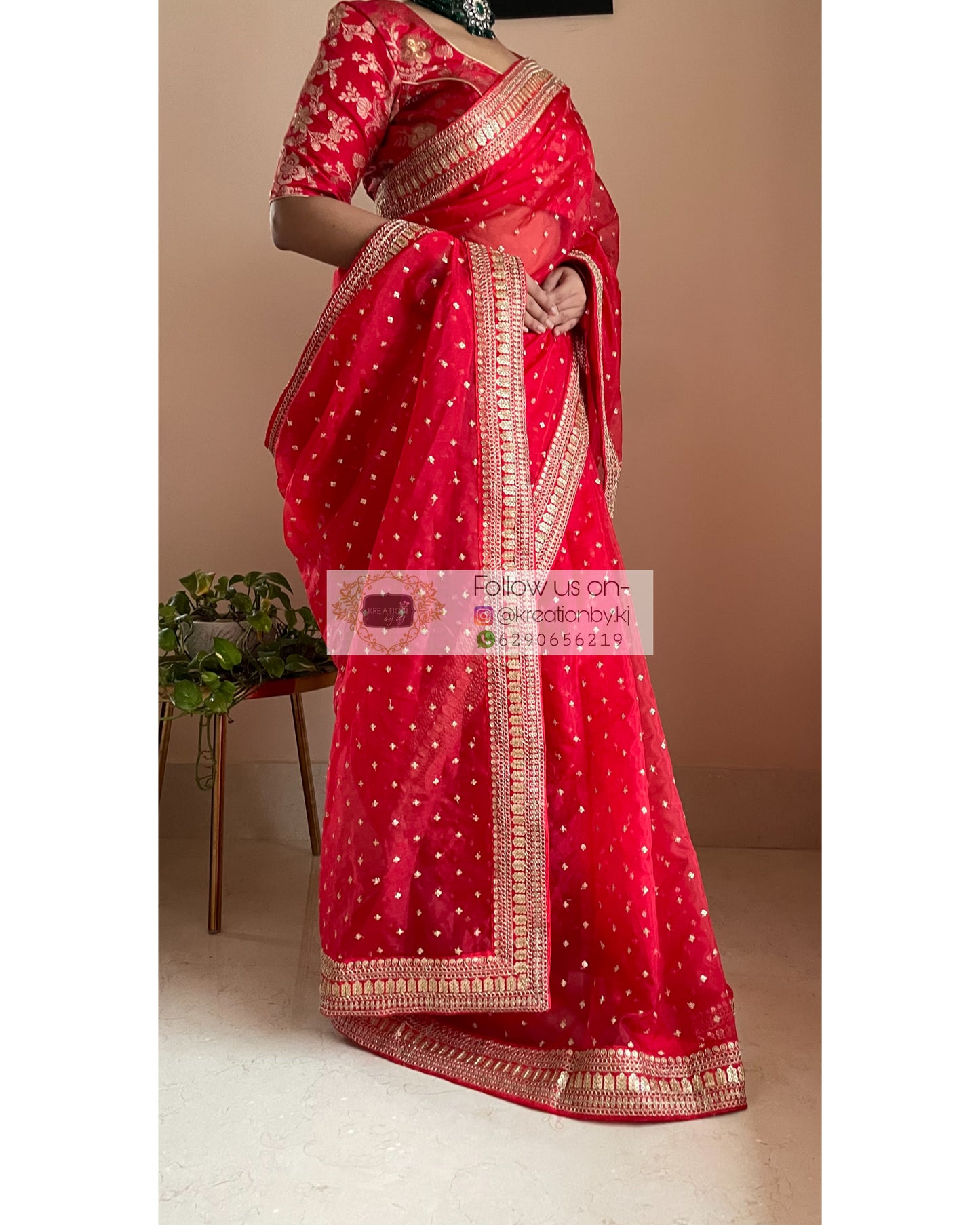 Ragini Organza Saree - kreationbykj