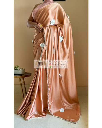 Caramel Gulmarg Saree - kreationbykj