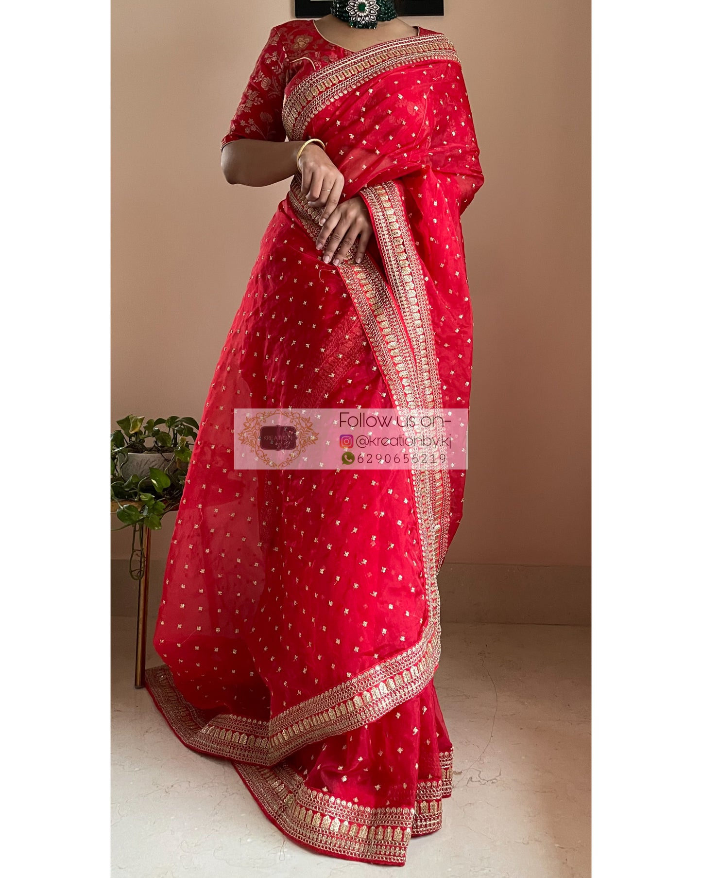 Ragini Organza Saree - kreationbykj