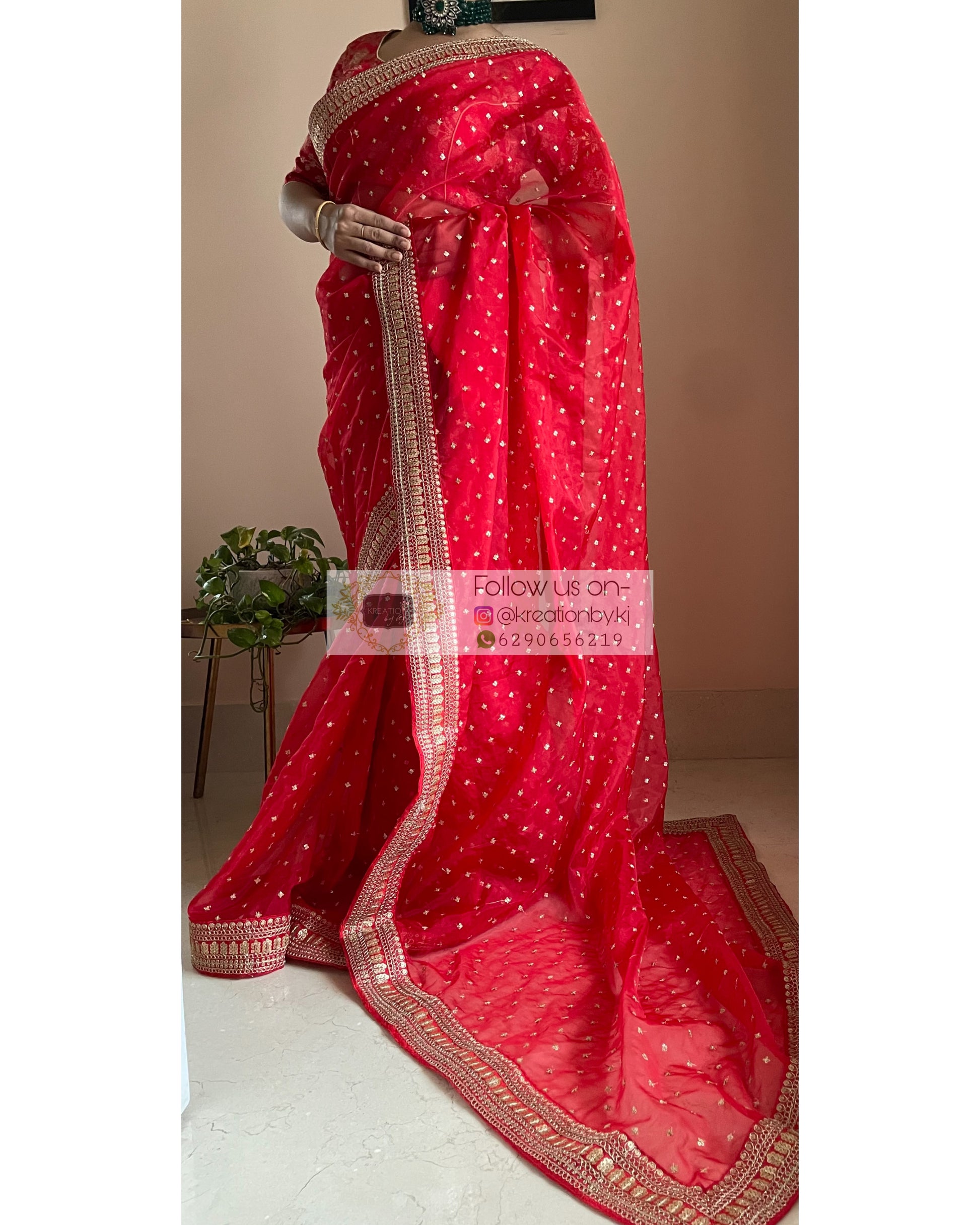 Ragini Organza Saree - kreationbykj