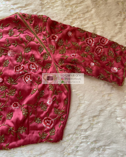 Rose Pink Blouse Piece - kreationbykj