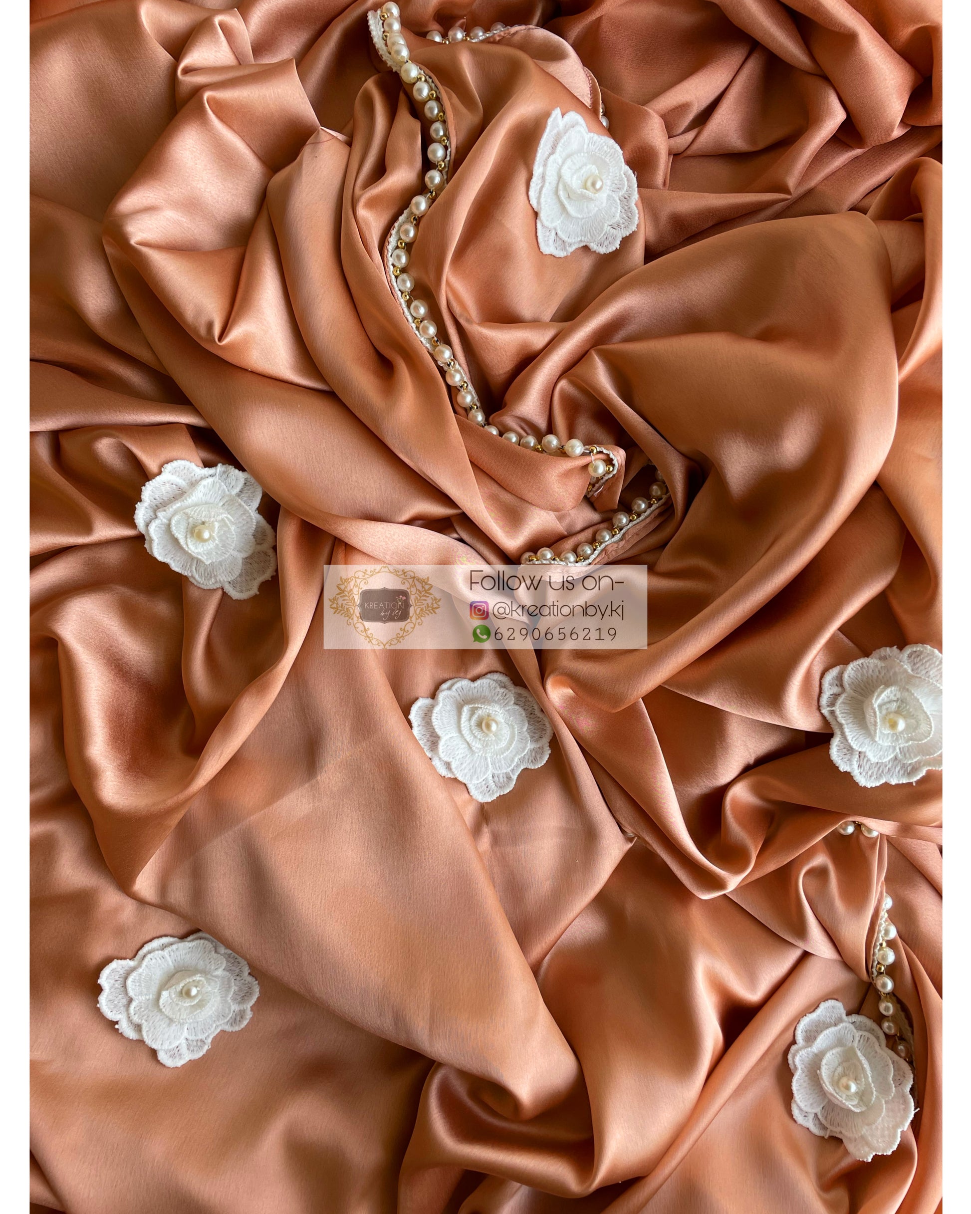 Caramel Gulmarg Saree - kreationbykj